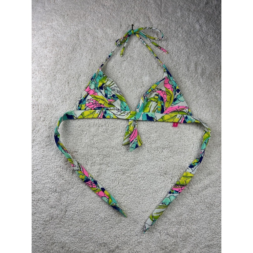 Victoria's Secret Bikini Top Womens Medium Halter‎ Swim Tie M